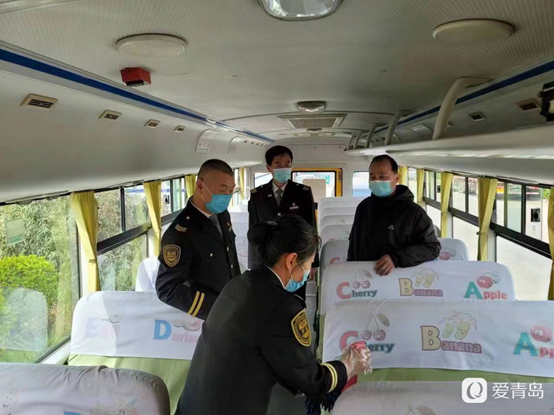 萊西：交運97部校車體檢迎24日中考生返校復(fù)課