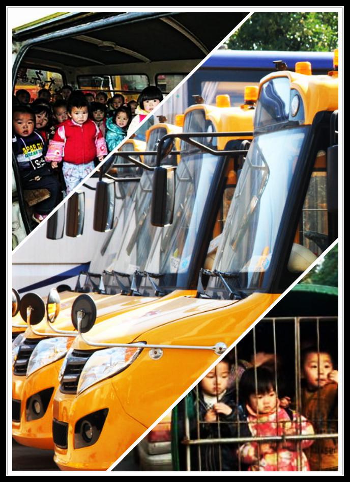 2013年6月以來(lái)，湖南岳陽(yáng)推行“校車(chē)管理模式”。此模式規(guī)定，岳陽(yáng)中心城區(qū)成立兩家校車(chē)服務(wù)公司，各學(xué)校、幼兒園必須簽訂協(xié)議將車(chē)輛過(guò)戶(hù)到這兩家公司，否則校車(chē)不能通過(guò)年檢，不享受財(cái)政補(bǔ)貼，不發(fā)放校車(chē)“準(zhǔn)運(yùn)證”和校車(chē)專(zhuān)用標(biāo)識(shí)標(biāo)牌。