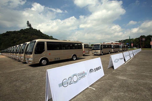 服務G20峰會 宇通T7高端公商務車正式交付杭州
